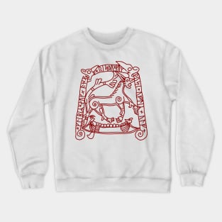 Tullstorp Runestone Viking Age Art (Tullstorpstenen) Crewneck Sweatshirt